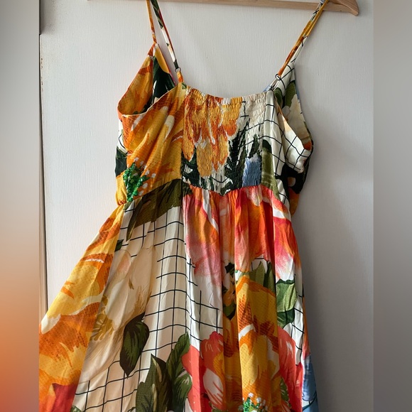 NWT Farm Rio Floral Jumpsuit with Pane Detail, Size M! - Picture 5 of 6